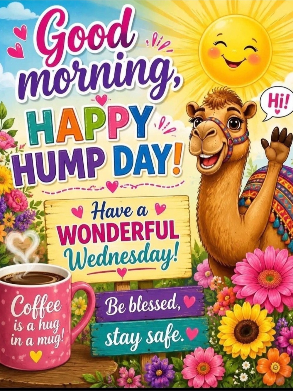 Good Morning Hump Day Wall Art